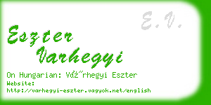 eszter varhegyi business card